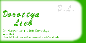 dorottya lieb business card